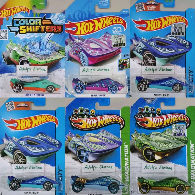 Hotwheels Hot Wheels Super Stinger Factory Sealed Short Card Street