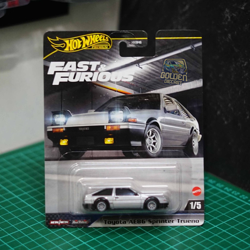 Hot WHEELS PREMIUM FAST FURIOUS TOYOTA AE86 SPRINTER TRUENO Shopee