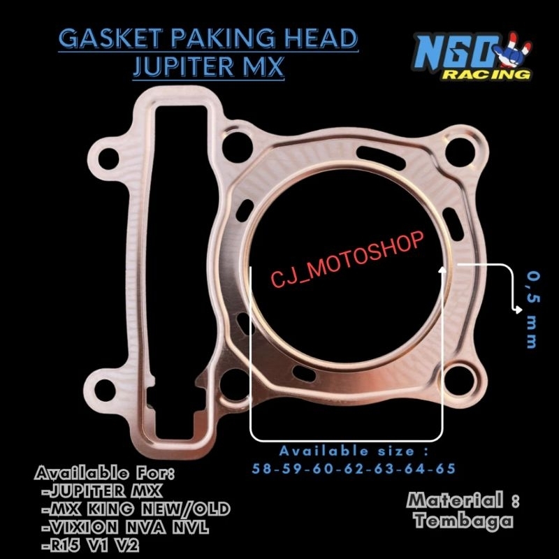 Jupiter MX Copper Block HEAD Gasket MX KING NEW OLD VIXION NVA NVL