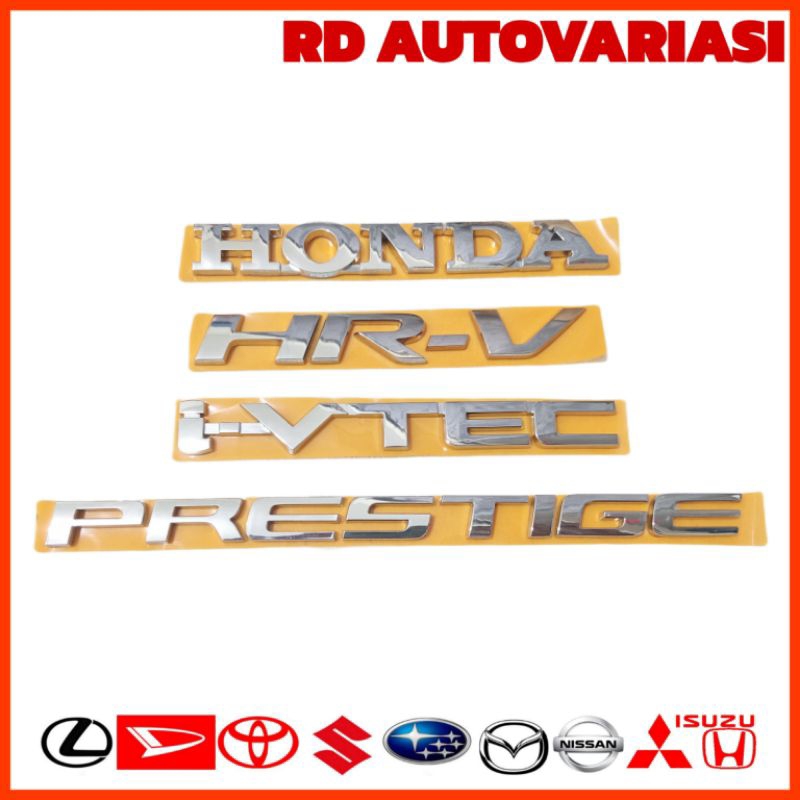 Hrv Honda Original Emblem HRV Prestige I VTEC Logo Emblem Rear Luggage