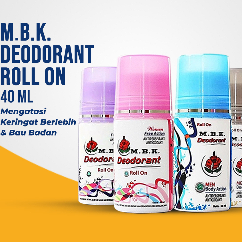 Mbk DEODORANT ROLL ON MEN 40ML Men S Body Odor Remover ANTI PERSPIRANT