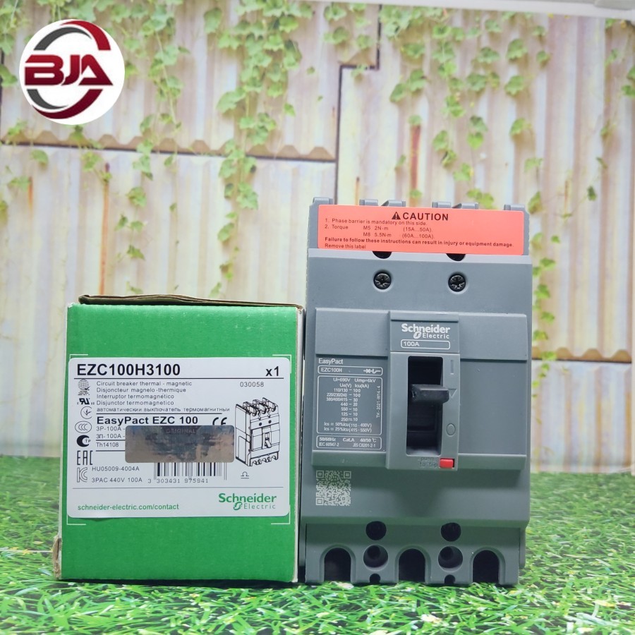 Mccb Breaker Schneider Electric EZC100H 3P 100A 3phase 100A EZC100H3100