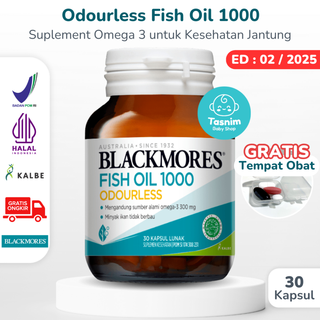 Tbs Blackmores Odourless Fish Oil Caps Kalbe Capsules