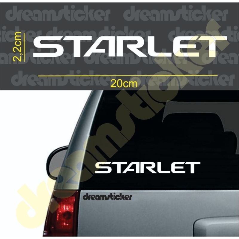 Toyota Starlet Car Cutting Sticker Shopee Philippines