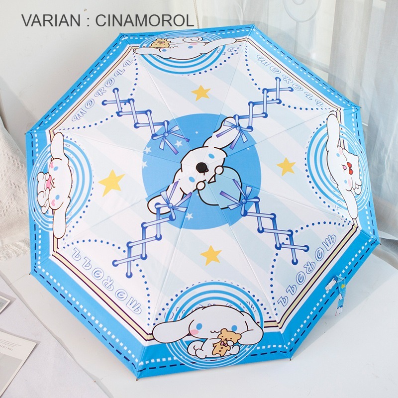 Gemilangwallpaper SANRIO ANTI UV Folding Umbrella For Adults And