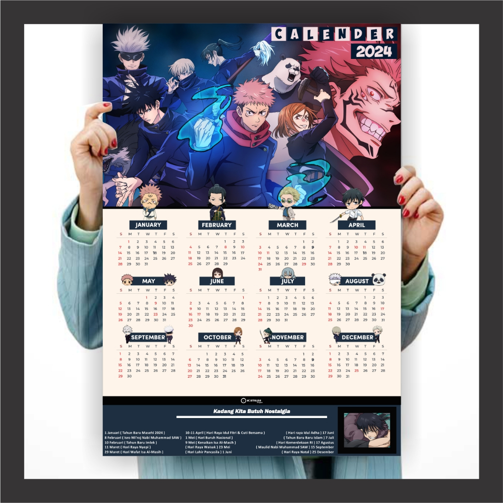 A Complete Anime Poster Anime Calendar One Piece Blue Lock