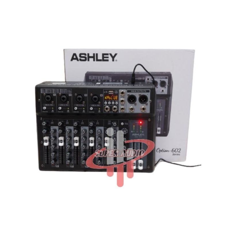 Mixer Ashley Option 602 Original Mixer 6Channel Official Warranty