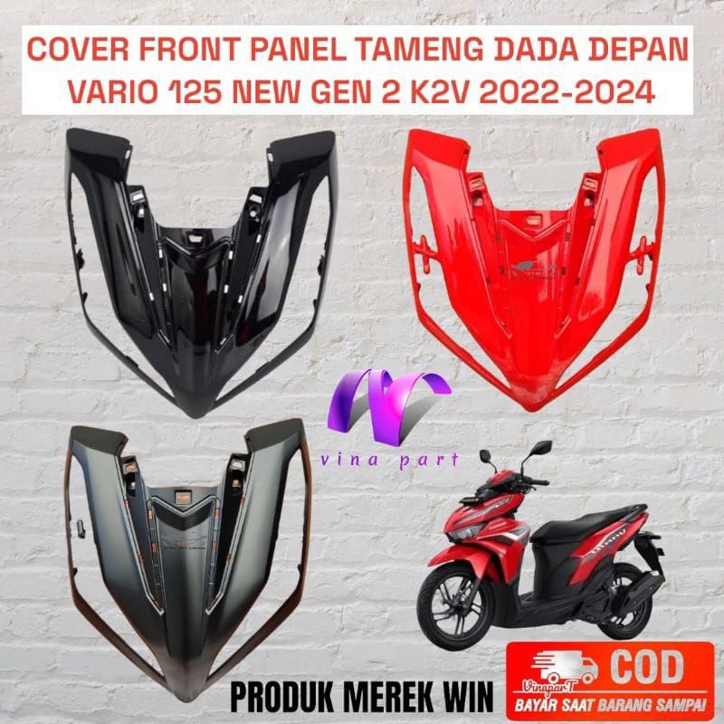 Hitam Merah Front Panel Cover Front Chest Shield Vario New K V