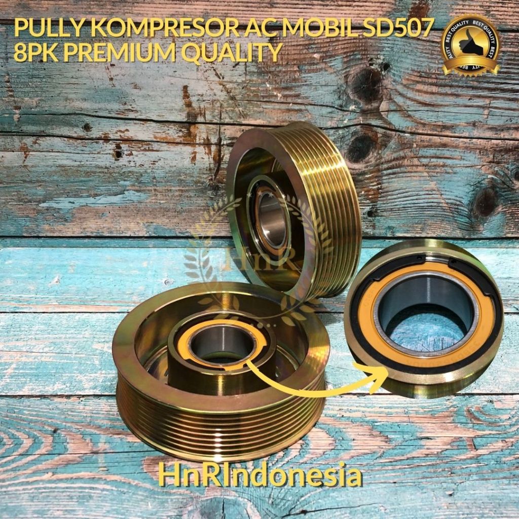 Sanden 507 AC COMPRESSOR Gear PULLY 8pk COMPRESSOR PULLY 507 8 PK