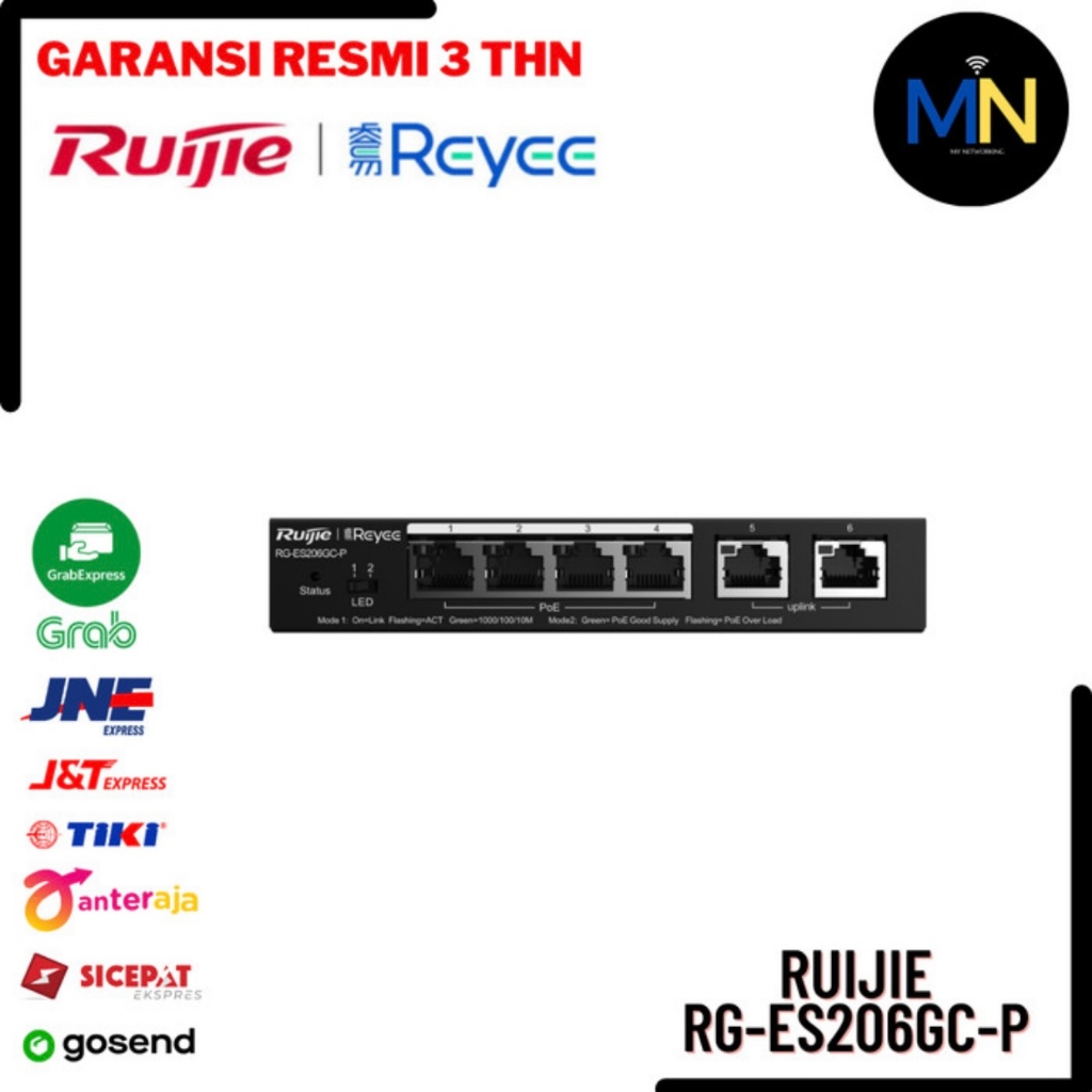 Ruijie Rg Es Gc P Port Gigabit Smart Cloud Mananged Poe Switch