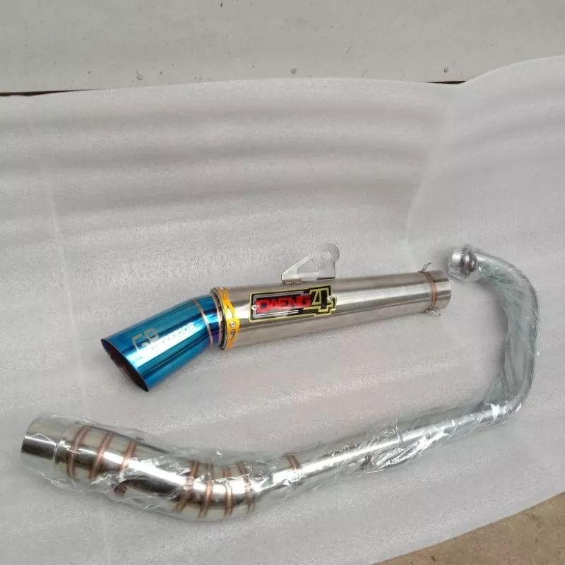 Open Pipe Canister Daeng Sai Set Big Elbow For Tmx Raider