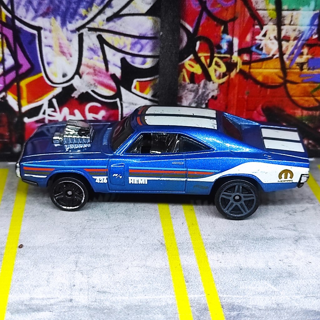 Hot Wheels Loose Dodge Charger Rt Mopar Blue Bb Shopee Philippines