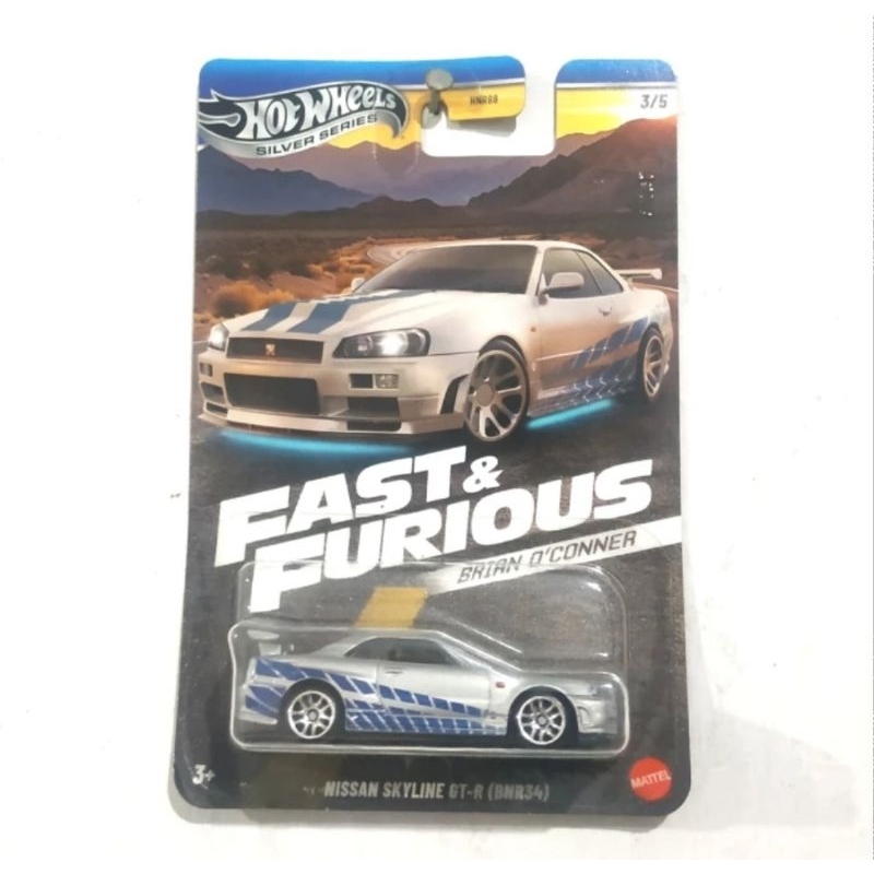 Hot Wheels Fast Furious Brian O Conner Nissan Skyline GTR BNR34 R34 Silver Shopee Philippines