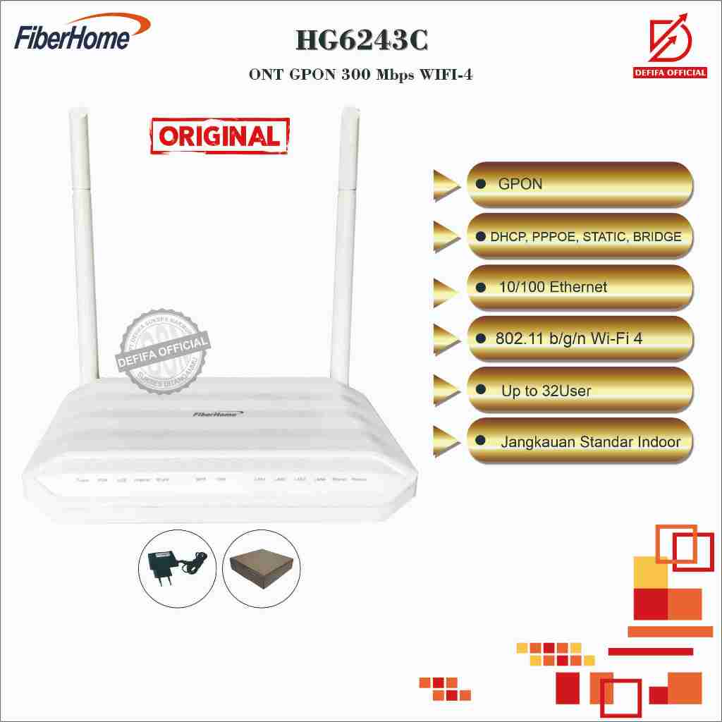 Fiberhome Wifi Wireless Router Hg C Gpon Ont Onu Normal Voucher