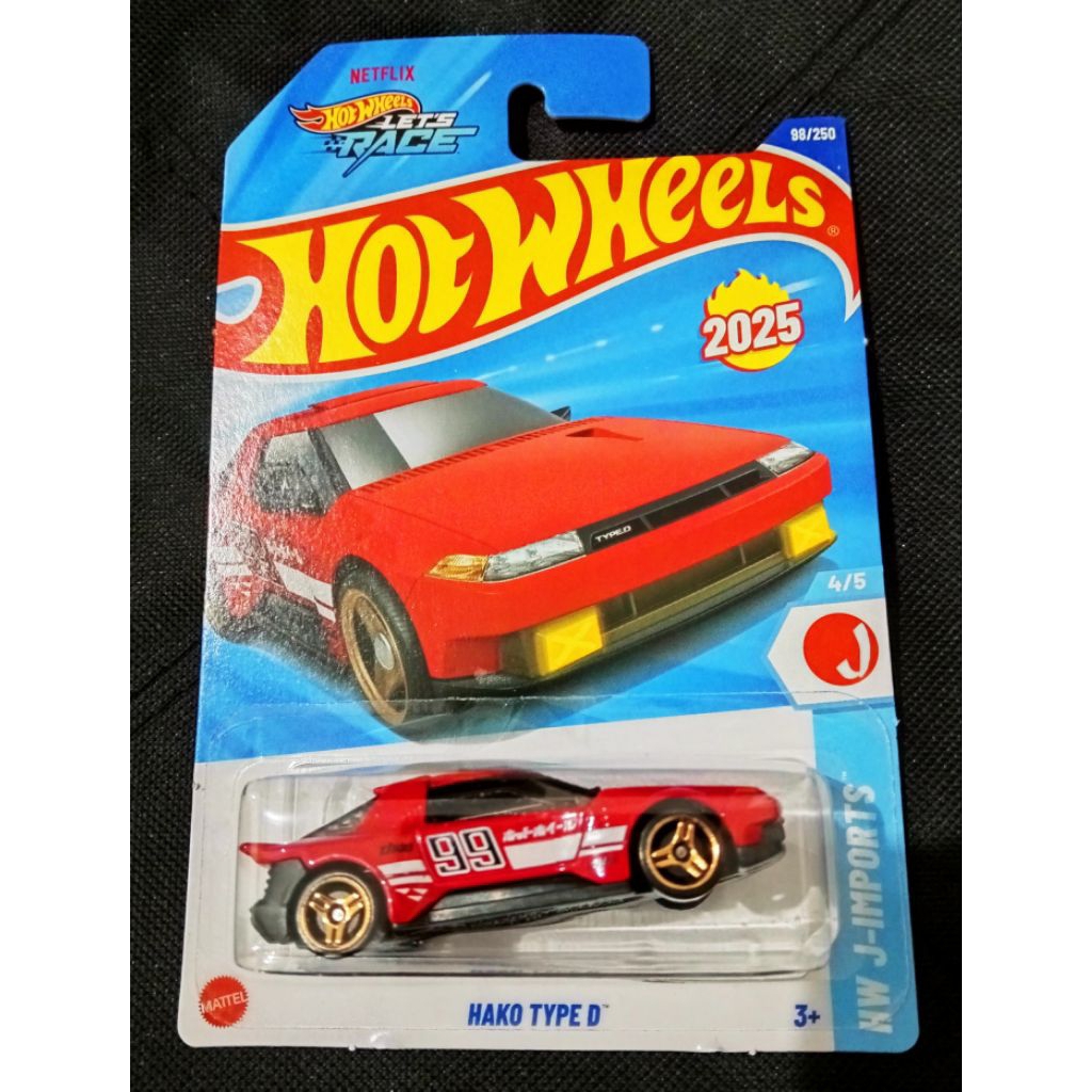MERAH HOT WHEELS LET S RACE NETFLIX HAKO TYPE D RED 2025 Shopee