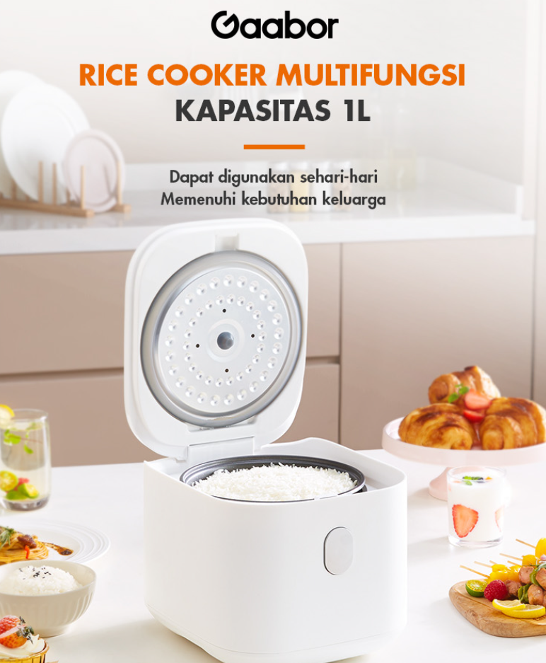 Gaabor Rice Cooker Multipurpose Rice Cooker 1L Rice Capacity Smart