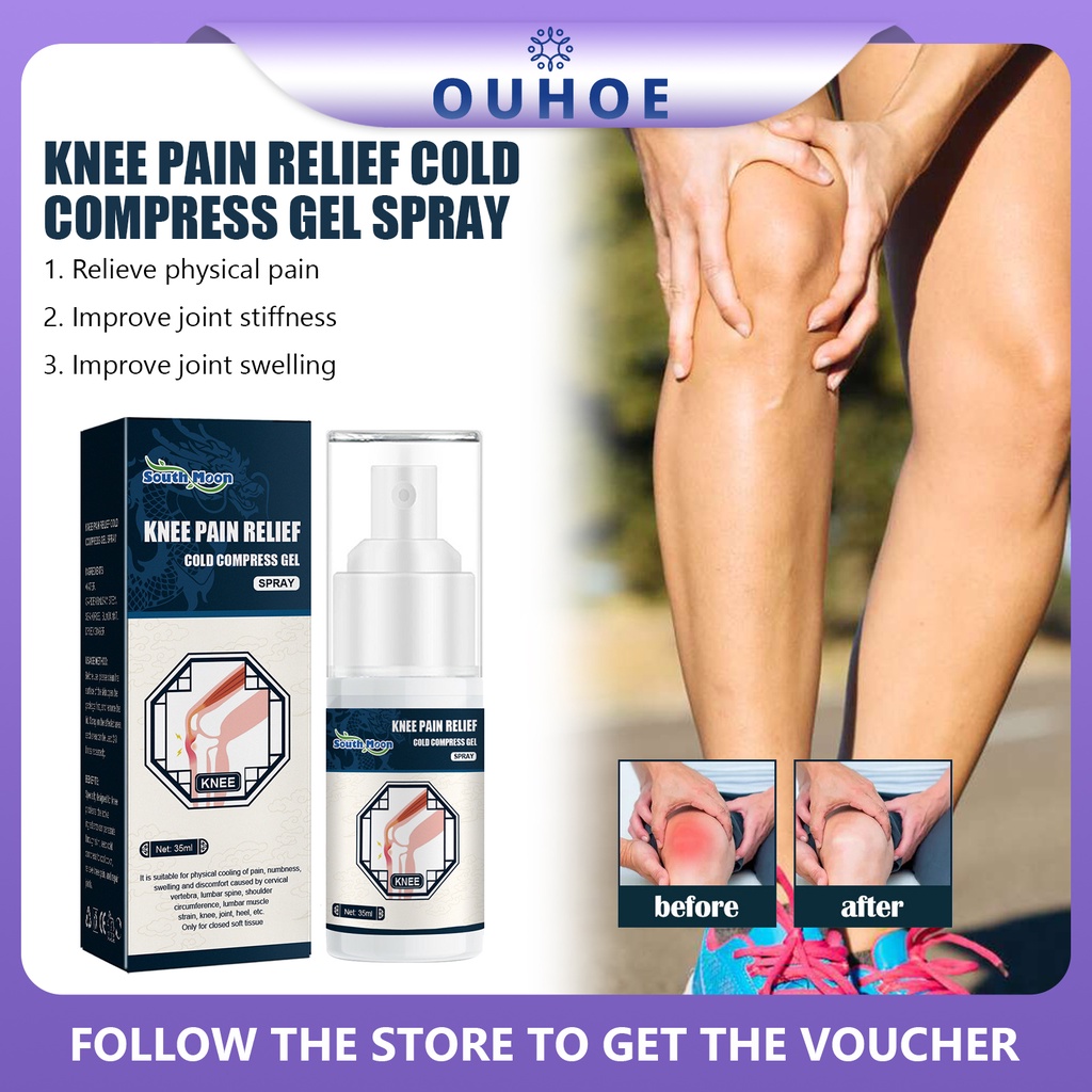 South Moon Knee Pain Relief Cold Compress Gel Spray Knee Care Shopee