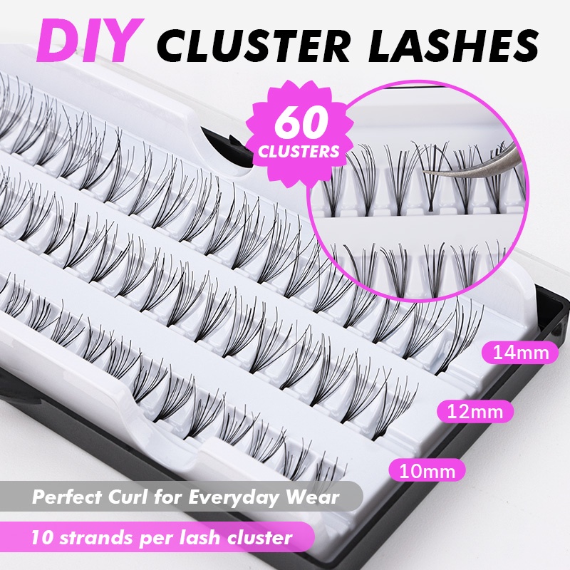 GENIELASH Rooster Feather Eyelashes Fairy Eyelash Individual Lashes