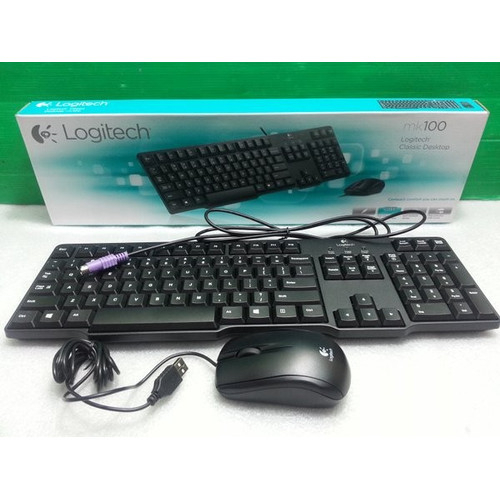 Logitech Mk Classic Desktop Combo Ps Keyboard Usb Mouse