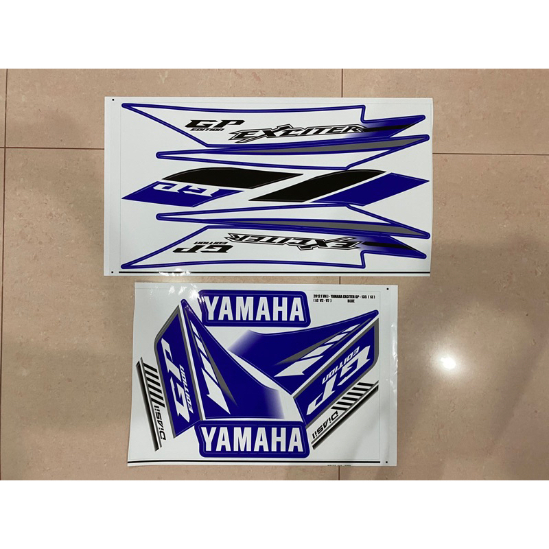 Yamaha Lc135 V2 V3 V4 V5 V6 V7 Exciter GP Body Sticker 2012 13