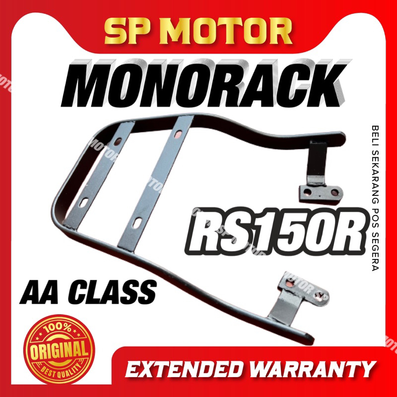 HONDA RS X RS150 V1 V2 MONORACK BOX CARRIER RACK KAKI BASE TAPAK