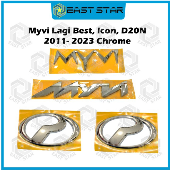 Perodua Myvi Logo Emblem Front Rear Chrome Myvi Lagi Best Myvi Icon