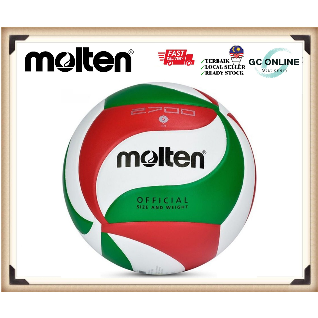 Molten V5M 2700 Volleyball Size5 Syn Leather Bola Tampar Shopee