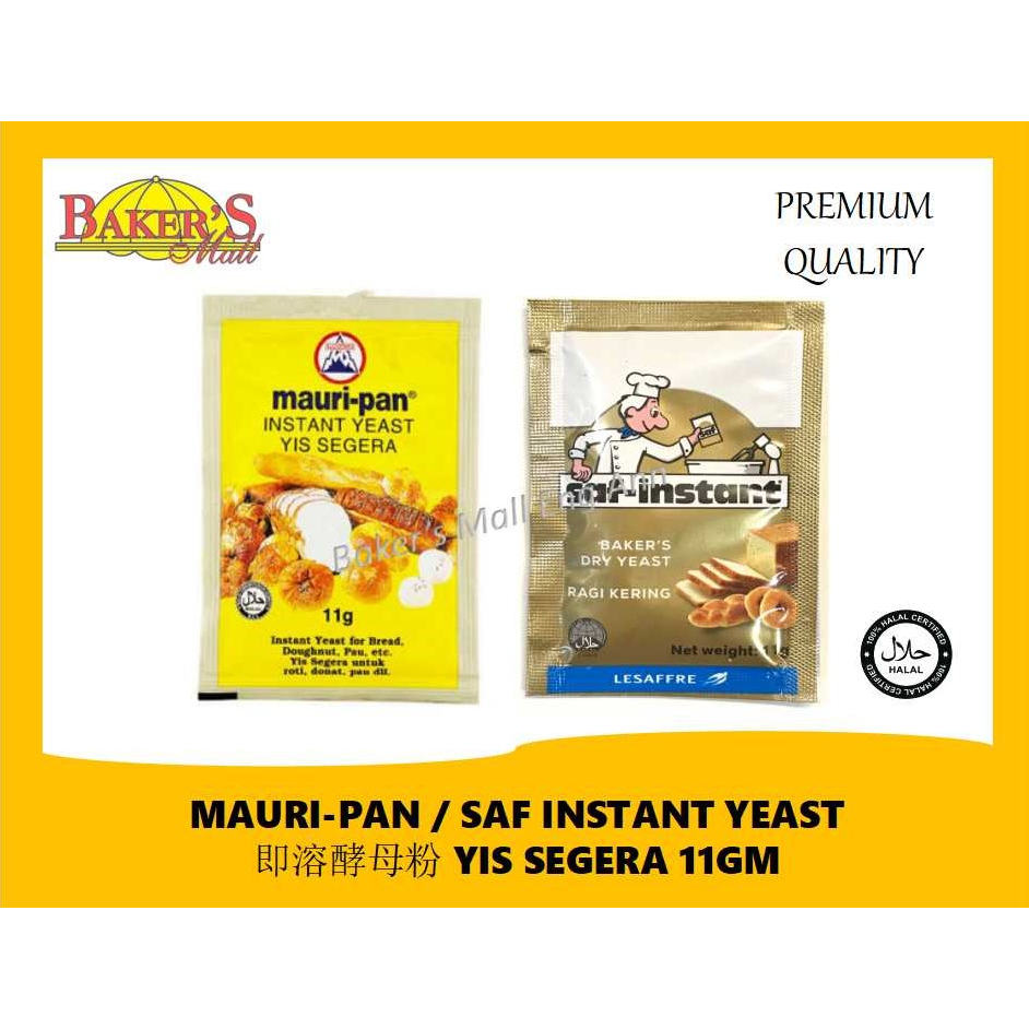 Saf Instant Yeast Mauri Pan Instant Dry Yeast Yis Segera G