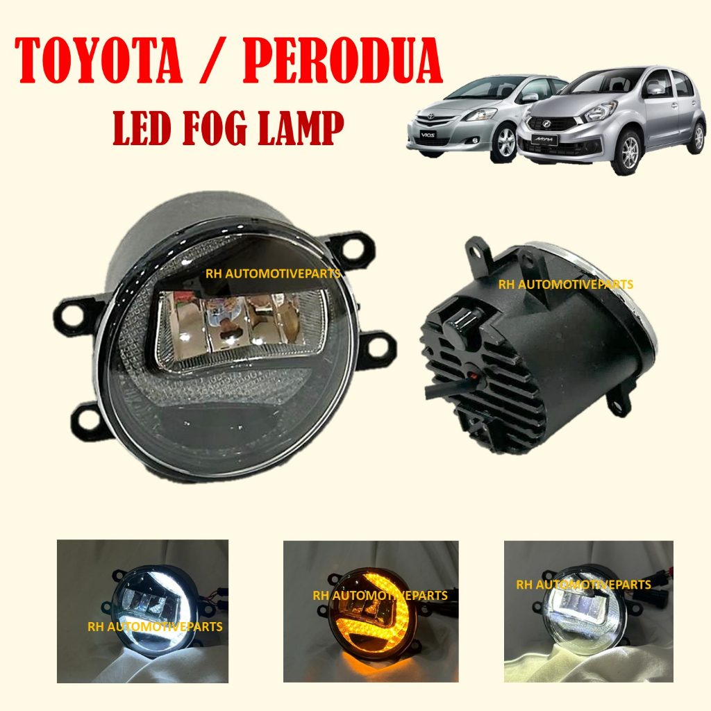 Led Fog Lamp Perodua Toyota Myvi Alza Bezza Vios Camry Rav Altis