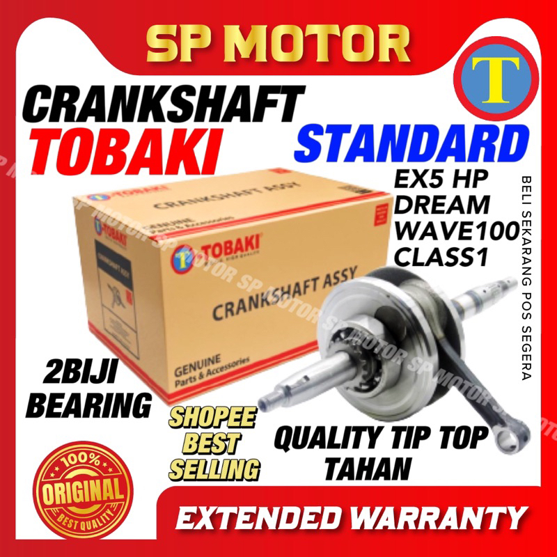 TOBAKI CRANKSHAFT EX5 DREAM WAVE100 EX5 CLASS CLASS1 FUTURE125 FUTURE