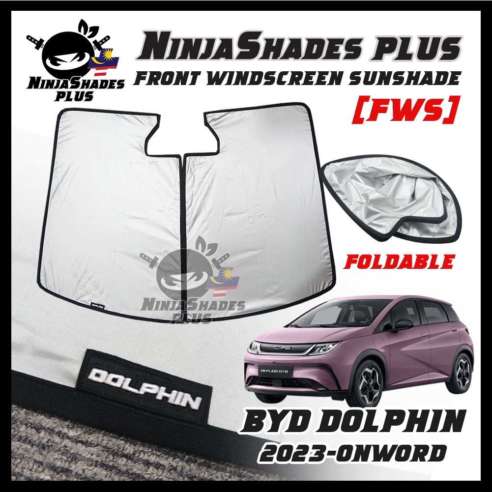 Fullset NinjaShades PLUS BYD DOLPHIN 2023 2024 Magnetic Car Sunshades