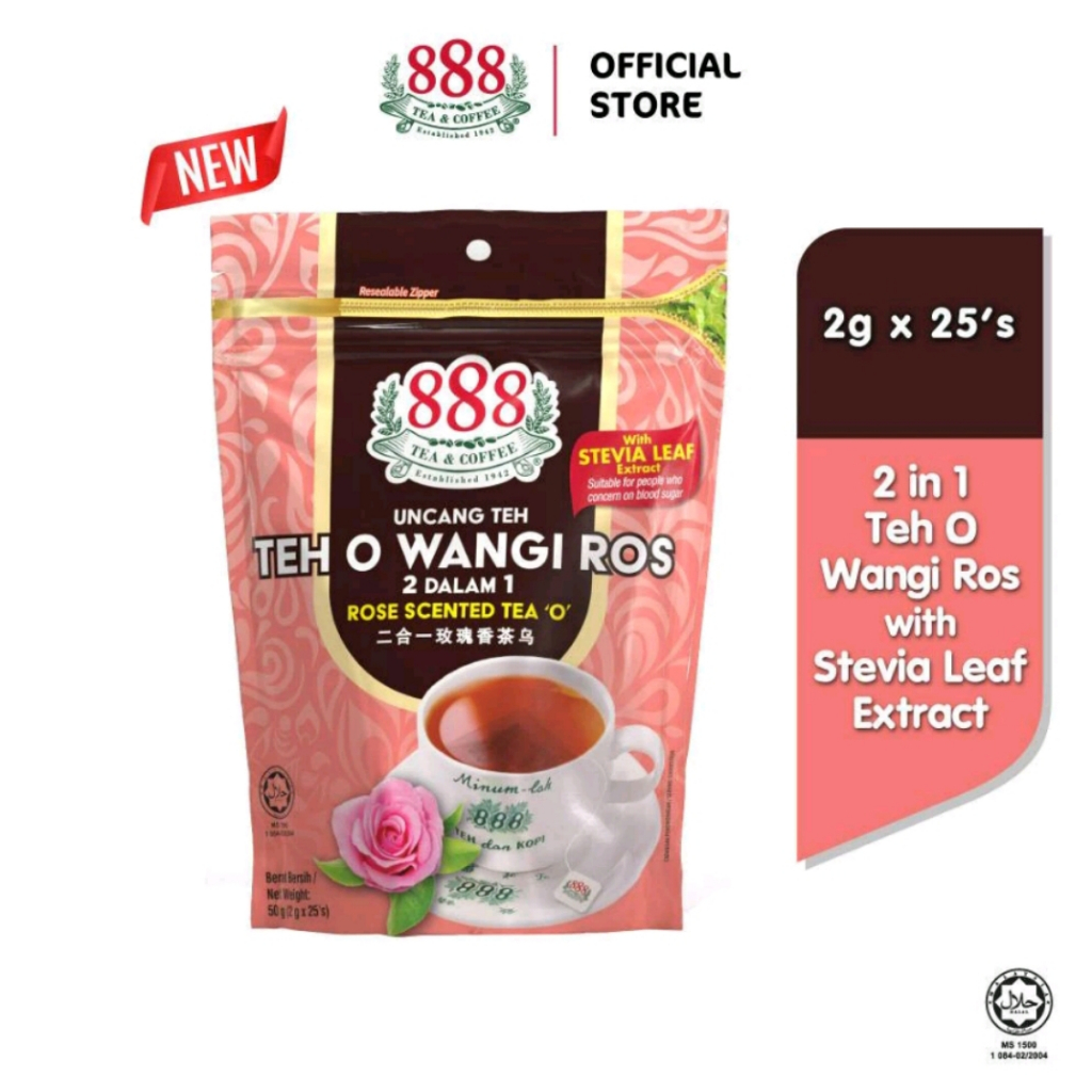 Teh O Wangi Ros 2in1 Uncang Tea 2gx25s Shopee Philippines