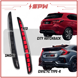 Honda City Hatchback Civic Fc Type R Reflector Rear Bumper Led Drl