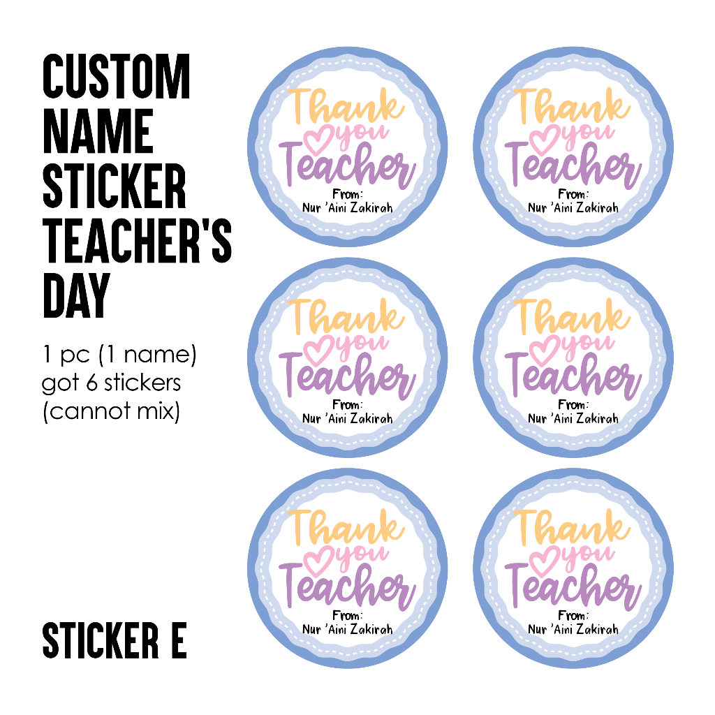 Sticker Hari Guru Sticker Teacher Hadiah Hari Guru Teachers Day