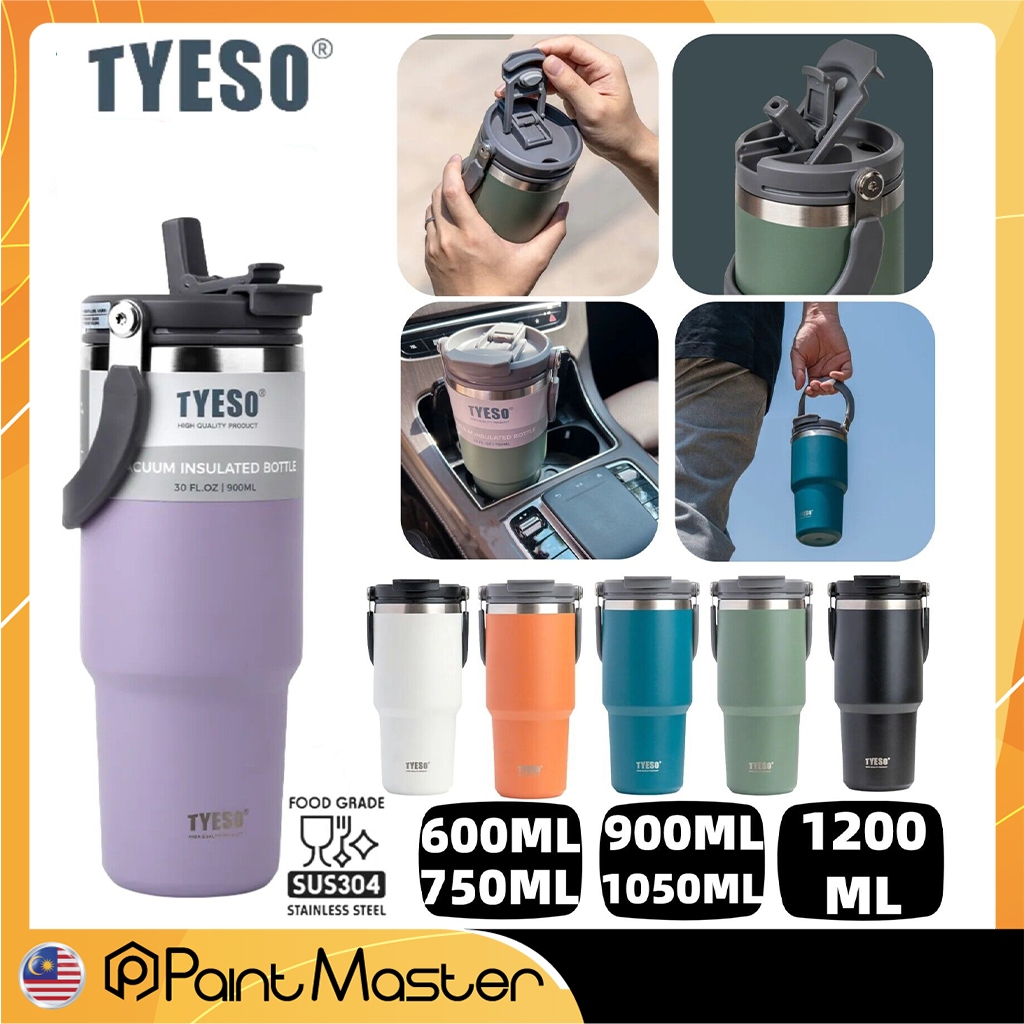 Tyeso Vacuum Insulated Tumbler Hot And Cold Thermoflask Stainless Steel