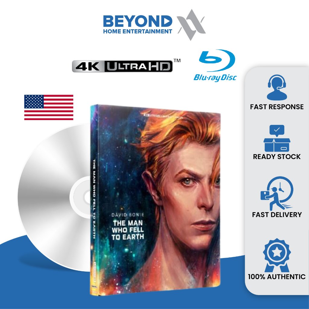 The Man Who Fell To Earth Exclusive Steelbook K Ultra Hd Bluray