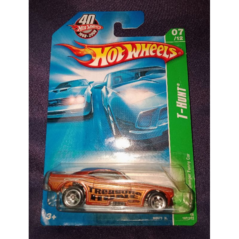 Hot Wheels Dodge Challenger Funny Car T Hunt Regular Treasure