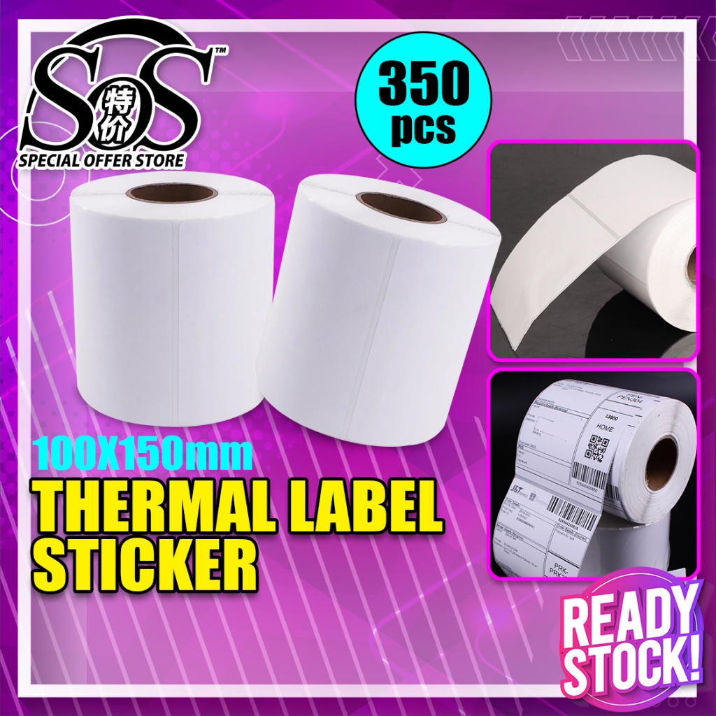 Pcs A Thermal Sticker Roll Thermal Label Sticker Airway Bill