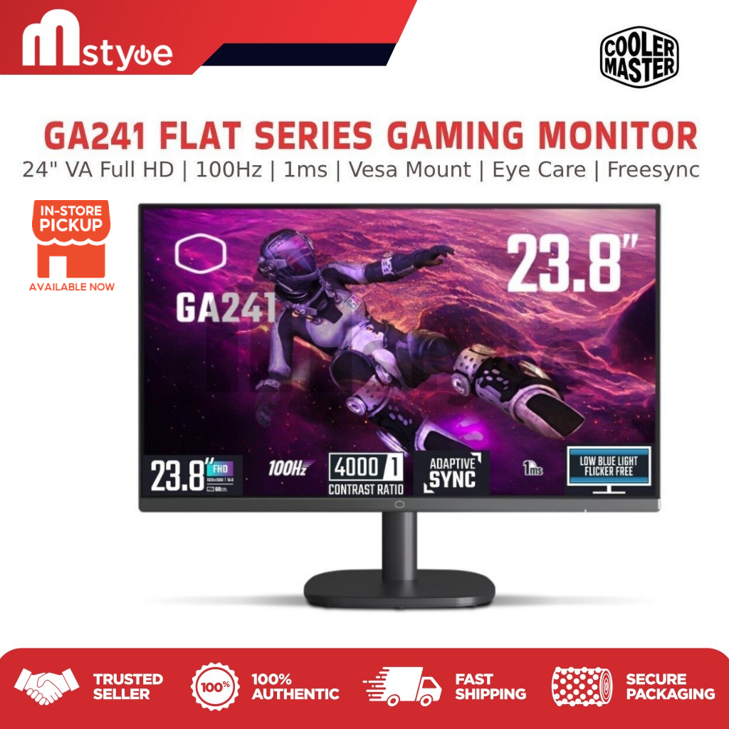 Cooler Master Ga Display Gaming Monitor Va Full Hd Hz Ms