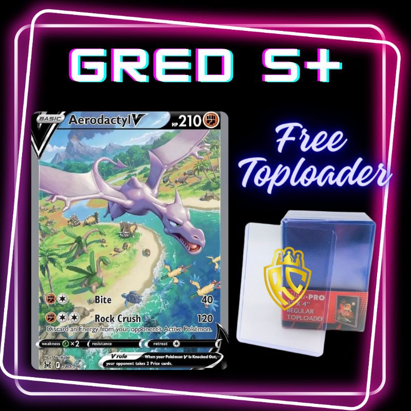 Pok Mon Tcg Aerodactyl V Alternate Full Art Gred S Shopee