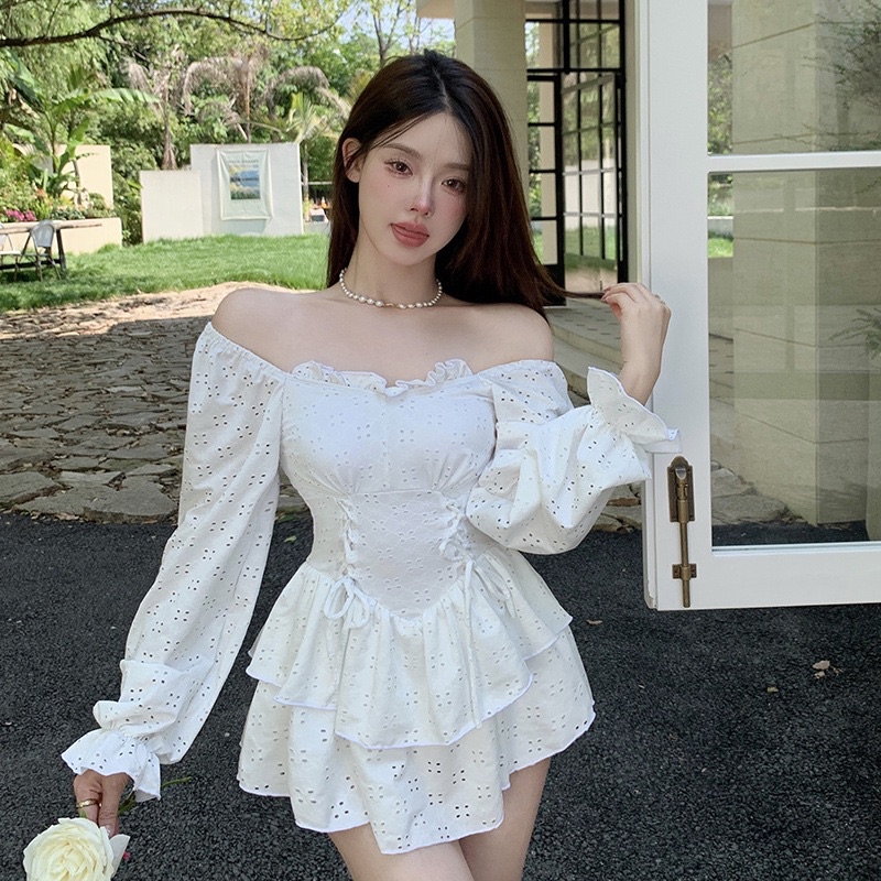 Premium Quality LACE BIKINI SKIRT 2pcs Set Bikini Swimsuit Swimwear