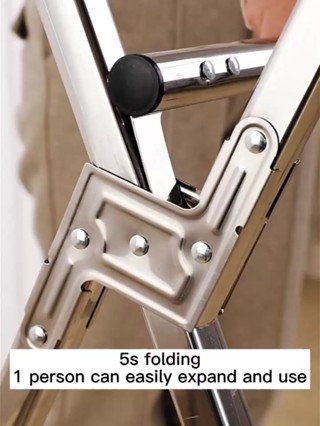 Foldable Sampayan Stainless Steel Clothes Rack Laundry Drying Rack