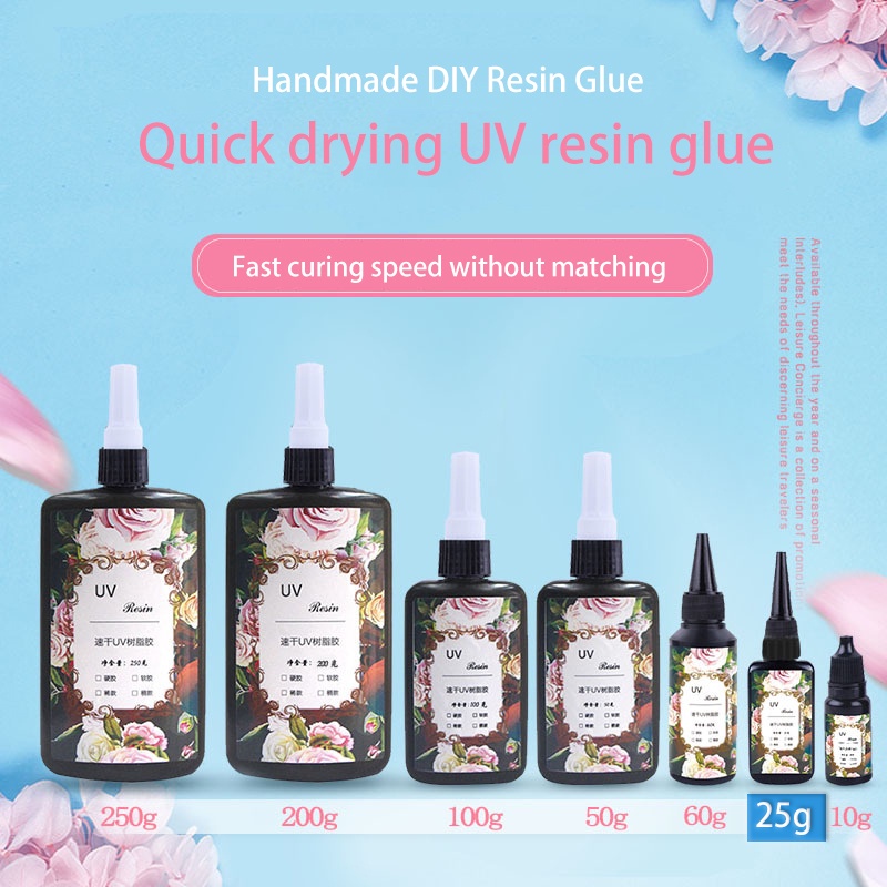 Hard UV Resin Glue Crystal Clear Ultraviolet Curing Epoxy Resin Jewelry