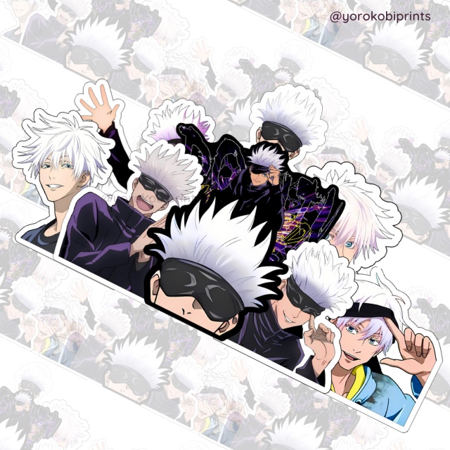 Satoru Gojo Jujutsu Kaisen Peeker Icon Waterproof Laminated Hot Sex