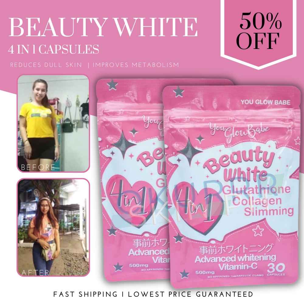 Authentic You Glow Babe Beauty White Collagen Glutathione Slimming