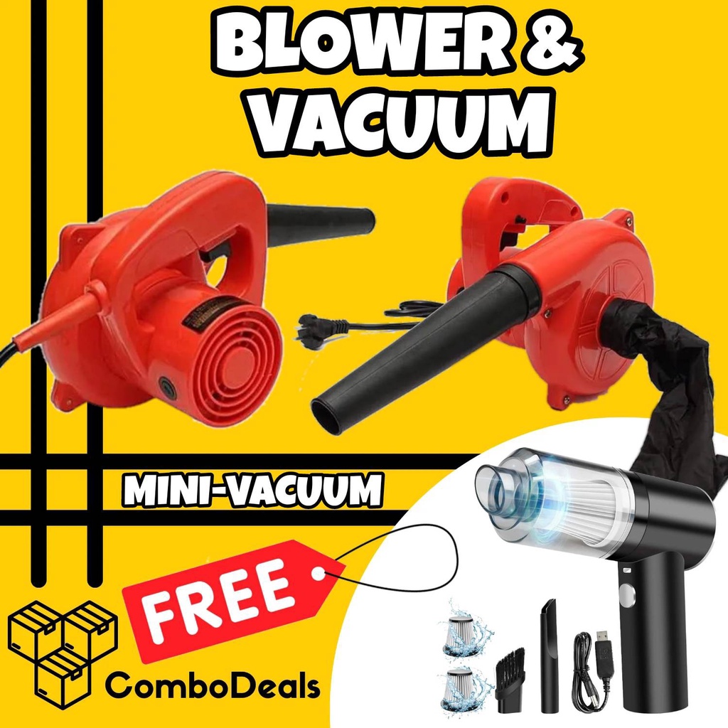 W Electric Air Blower Vacuum Cleaner Blowing Dust With Free