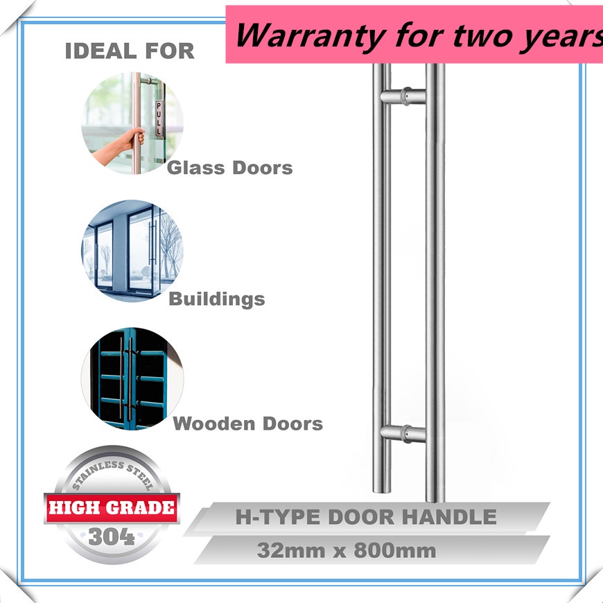 Mm Stainless Steel Round Square Matte Black Sliding Door