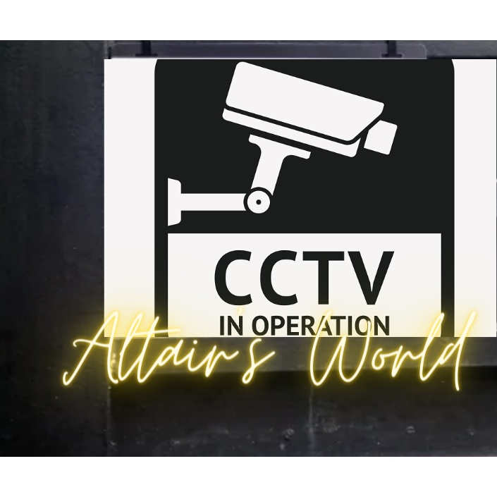 Cctv Signage Warning Cctv Protected Signage Aesthetic Laminated