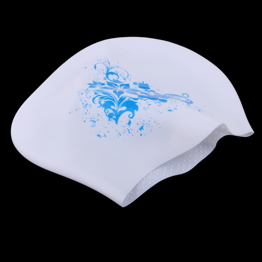 Elastic Silicone Long Hair Swimming Swimming Pool Hat For Swimmers With