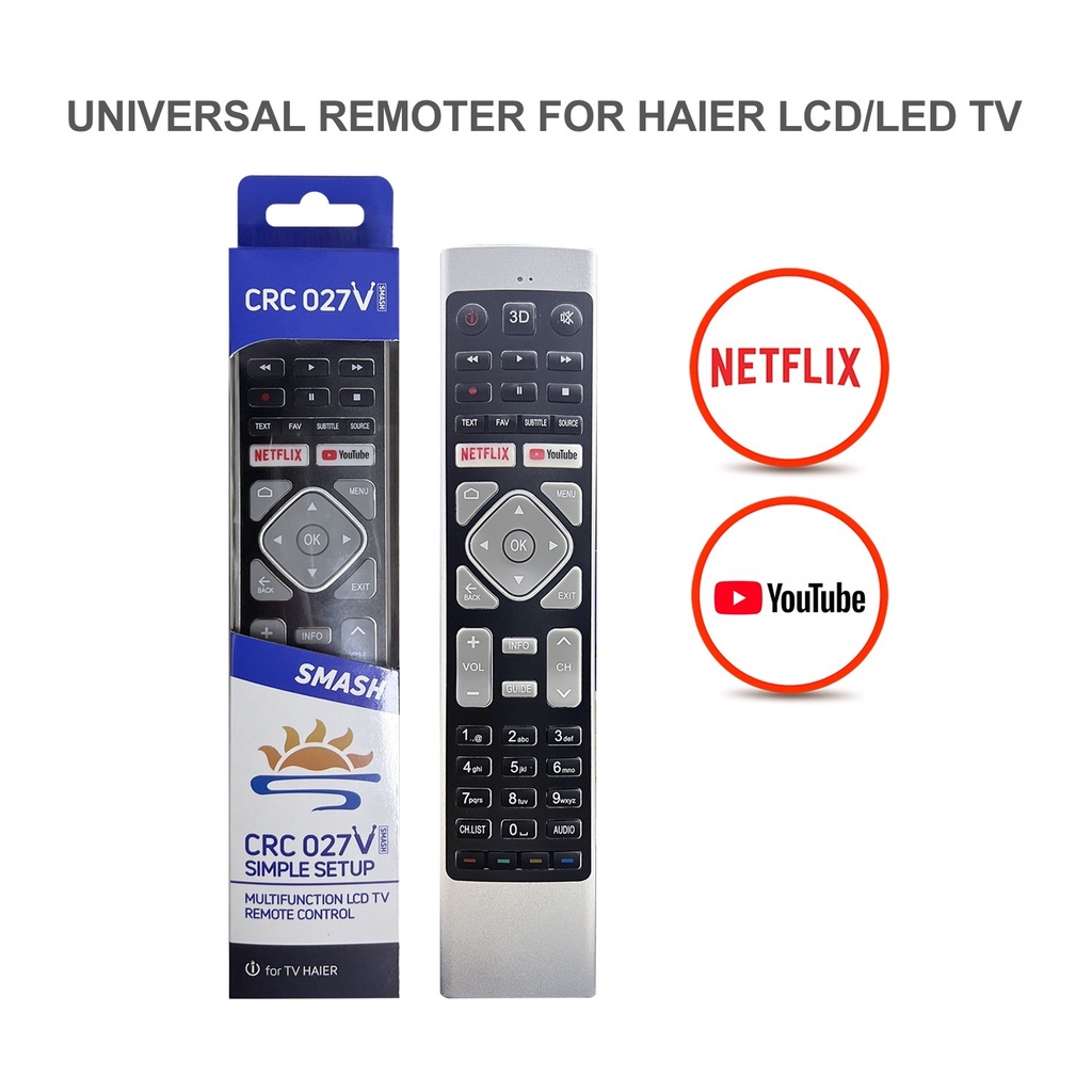 Haier Universal Smart Android Led Tv Remote Control Htr U E Htr A